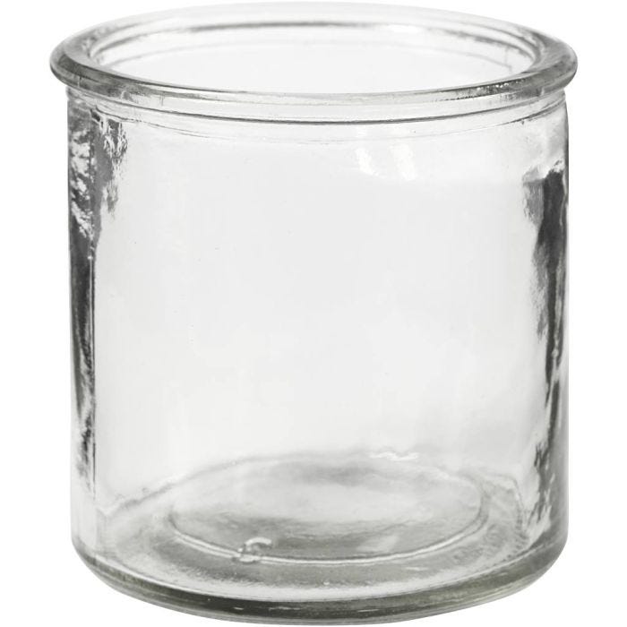 Portavela para vela calientaplatos, A: 7,8 cm, dia 7,8 cm, 6 ud/ 1 paquete