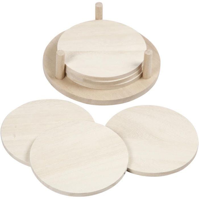 Siluetas, dia 9,5 cm, grosor 5 mm, 6 ud/ 1 paquete