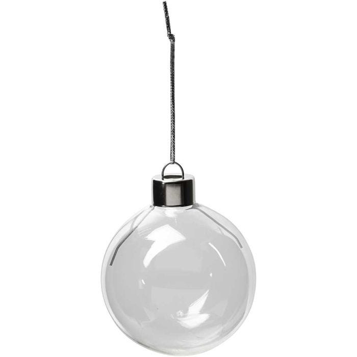 Decoración de cristal, A: 6,9 cm, dia 5,9 cm, transparente, 8 ud/ 1 paquete