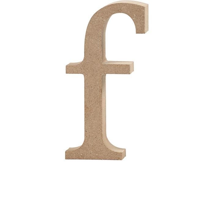 Letra, f, 13 cm, 2 cm, 1 ud