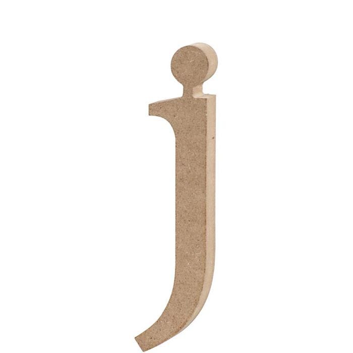 Letra, j, 15,5 cm, 2 cm, 1 ud
