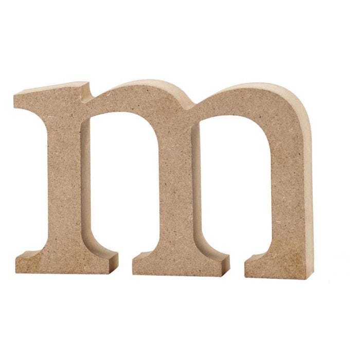Letra, m, 8 cm, 2 cm, 1 ud