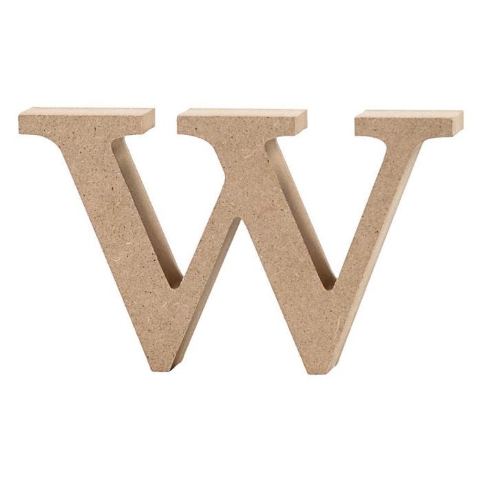 Letra, w, 8 cm, 2 cm, 1 ud