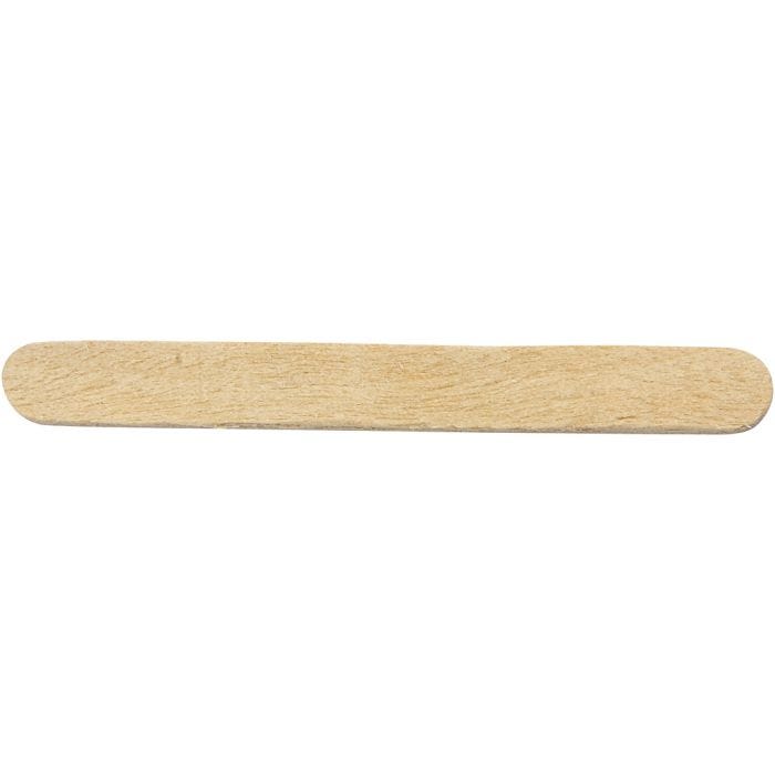 Palos de helado, L. 5,5 cm, A: 6 mm, natural, 50 ud/ 1 paquete