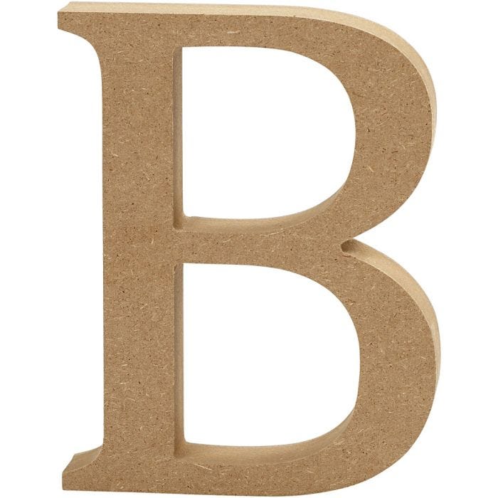 Letra, B, 13 cm, 2 cm, 1 ud