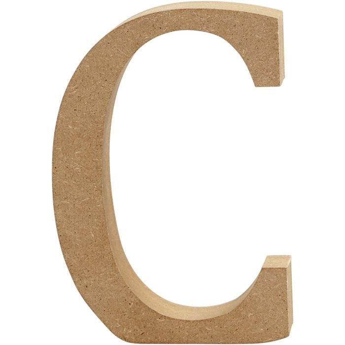 Letra, C, A: 13 cm, grosor 2 cm, 1 ud