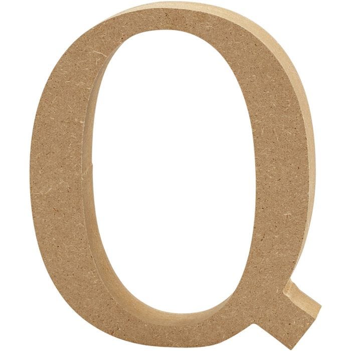 Letra, Q, 13 cm, 2 cm, 1 ud