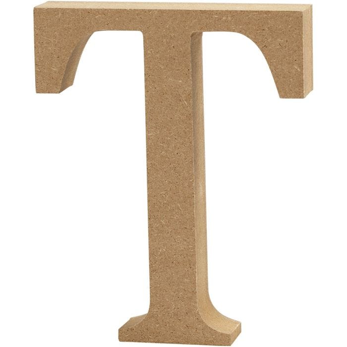 Letra, T, 13 cm, 2 cm, 1 ud