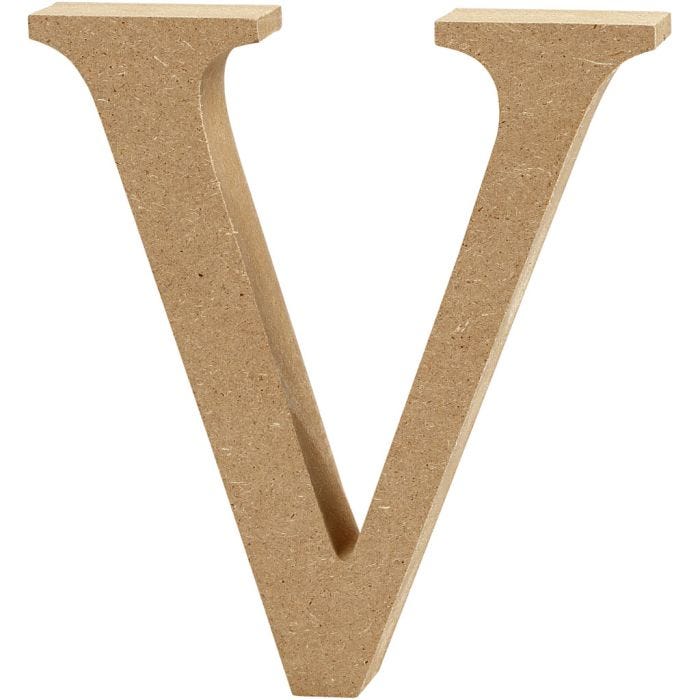 Letra, V, 13 cm, 2 cm, 1 ud