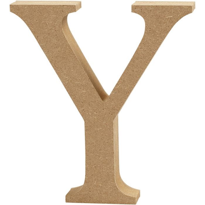 Letra, Y, A: 13 cm, grosor 2 cm, 1 ud