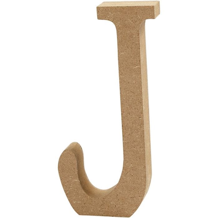 Letra, J, 8 cm, 1,5 cm, 1 ud