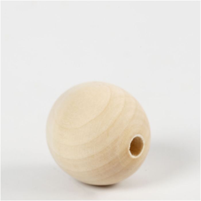 cuentas de madera, 30 mm, 5 mm, 4ud/ 1 paquete