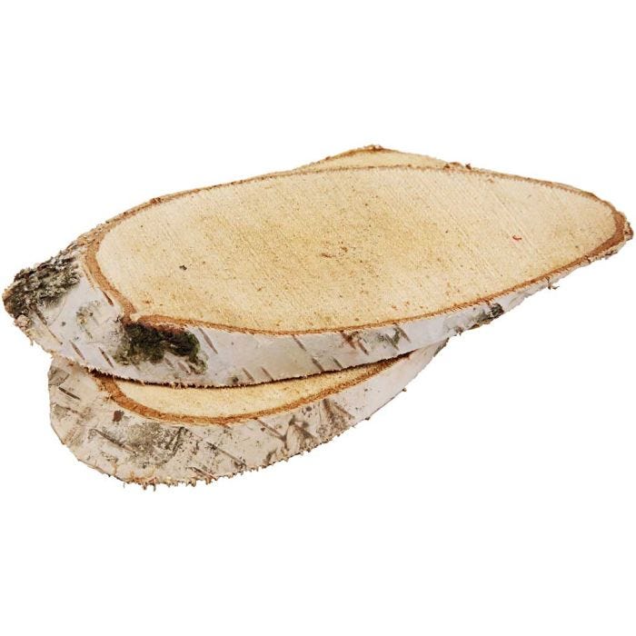Rodaja de madera, grosor 15 mm, 7 ud/ 1 paquete