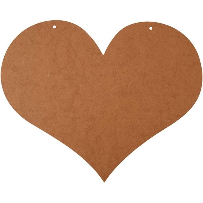 Corazón, 50x40 cm, 5 mm, 1 ud