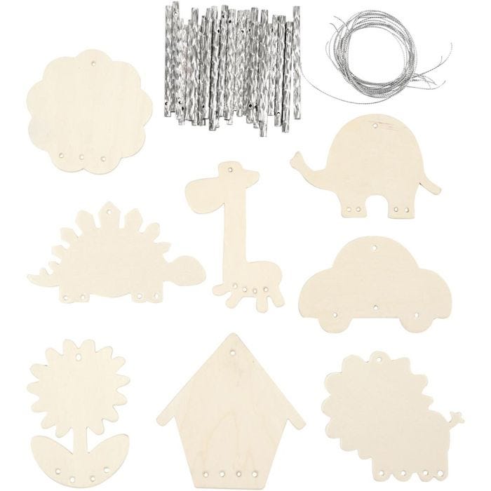 Móbil de viento, medidas 9-14 cm, grosor 2 mm, 24 ud/ 1 paquete