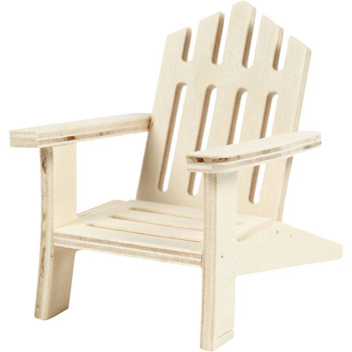 Silla de jardín, A: 9 cm, P: 9 cm, A: 7,5 cm, 1 ud