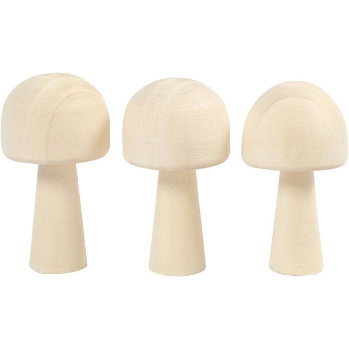 Seta de madera, 5,2 cm, 2,9 cm, 3ud/ 1 paquete
