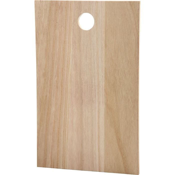 Placa de madera, 35x22 cm, 13 mm, 1 ud