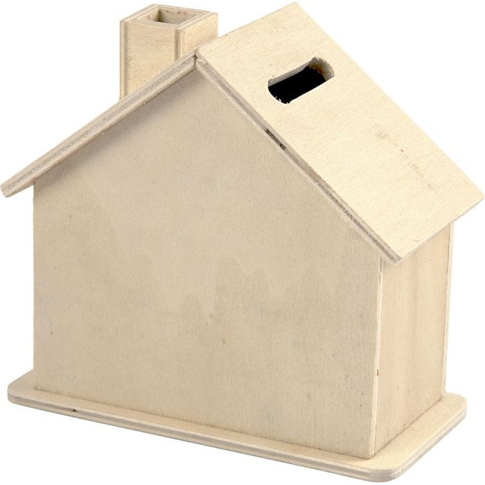 Hucha, medidas 9,6x11,7x5,5 cm, 10 ud/ 1 paquete