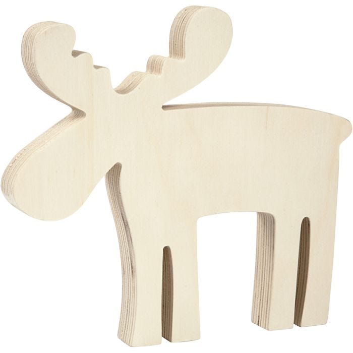 Reno de madera, 15x14 cm, 16 mm, 1 ud