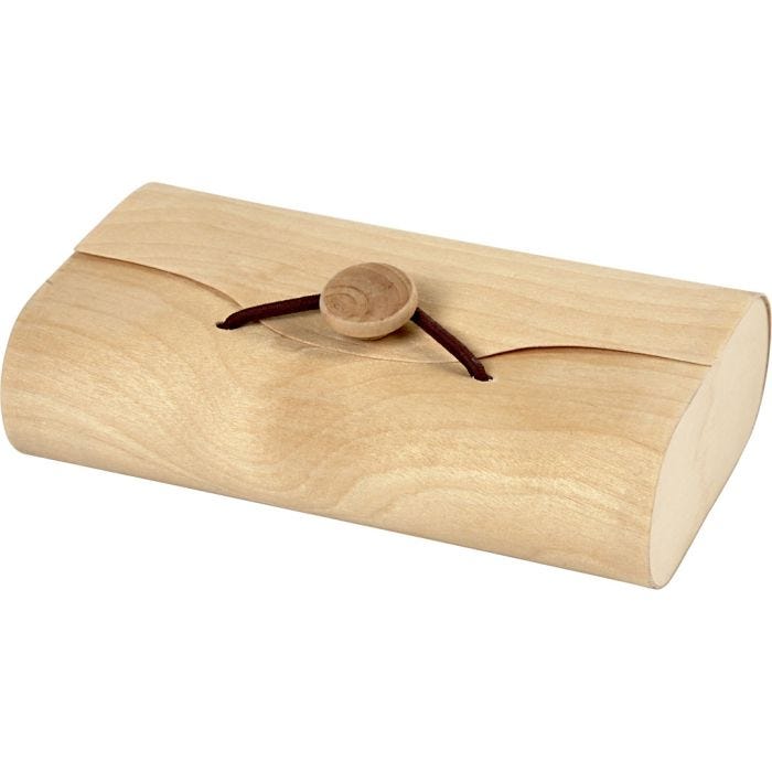 Caja con forma de sobre, 13x8x3,5 cm, 1 ud