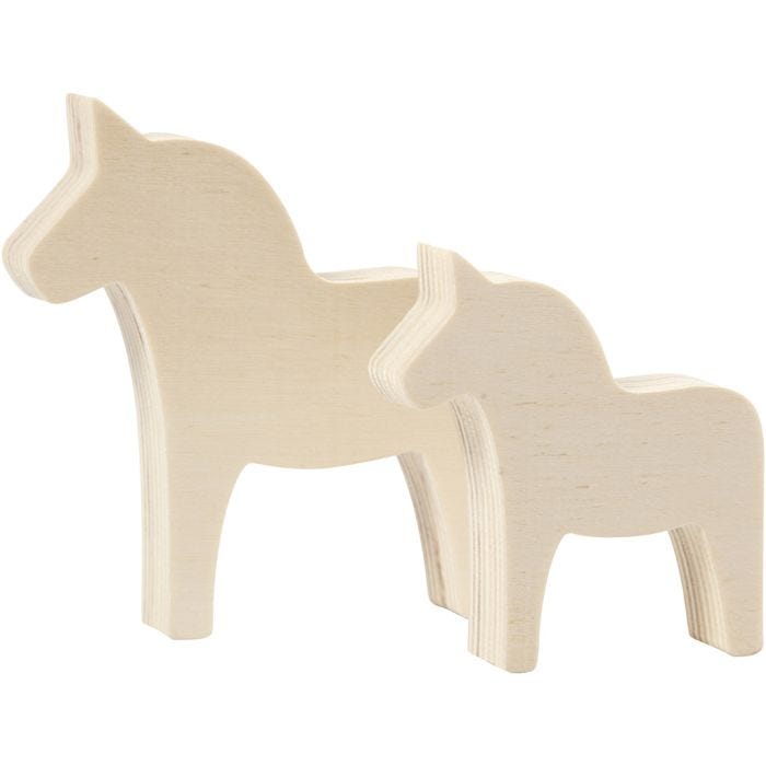 Caballo, A: 8+10 cm, A: 7+9,5 cm, grosor 1,8 cm, 2 ud/ 1 paquete