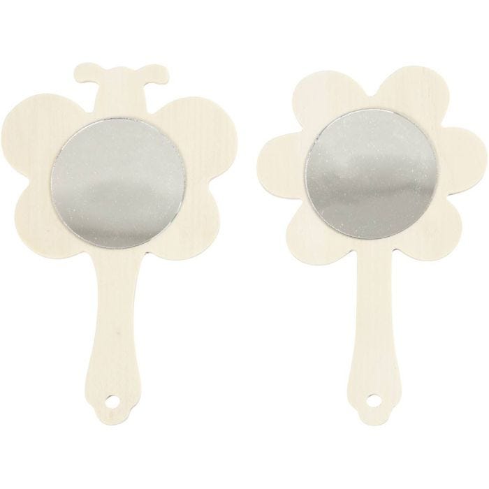 Espejos de mano, A: 13,9 cm, A: 9 cm, 2 ud/ 1 paquete