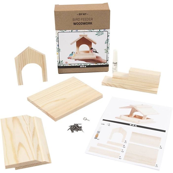 Casa de pájaro, A: 12,5 cm, P: 14,5 cm, A: 11,5 cm, 1 ud