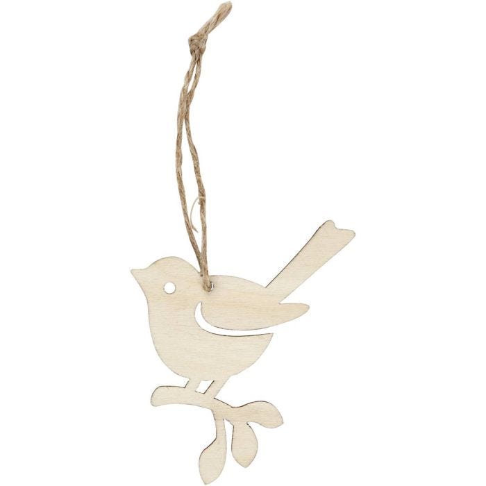 Pájaro, A: 9 cm, A: 6,5 cm, 5 ud/ 1 paquete
