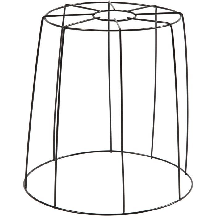 Pantalla de lámpara, 20 cm, 15,5-20 cm, negro, 1 ud
