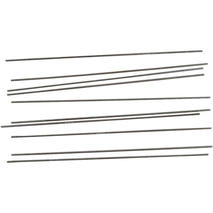 Barra de metal, L. 20 cm, dia 2 mm, 10 ud/ 1 paquete