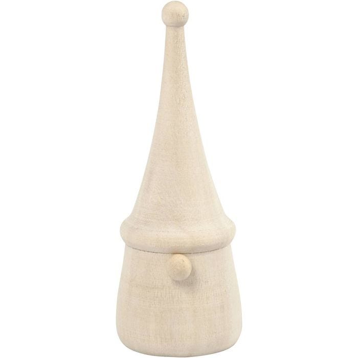 Gnomo escandinavo de Papá Noel, A: 8 cm, dia 3 cm, 1 ud