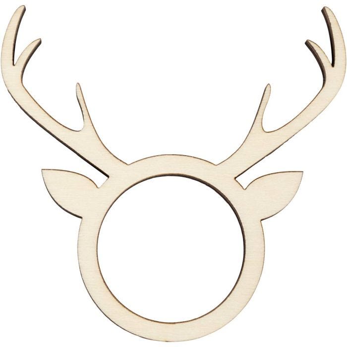 Anillo para servilletas, A: 8 cm, P: 5 mm, dia 4,5 cm, medida agujero 3,5 cm, 4 ud/ 1 paquete