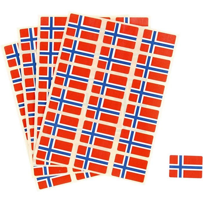 Banderas pegatinas, 15x22 mm, 72ud/ 1 paquete