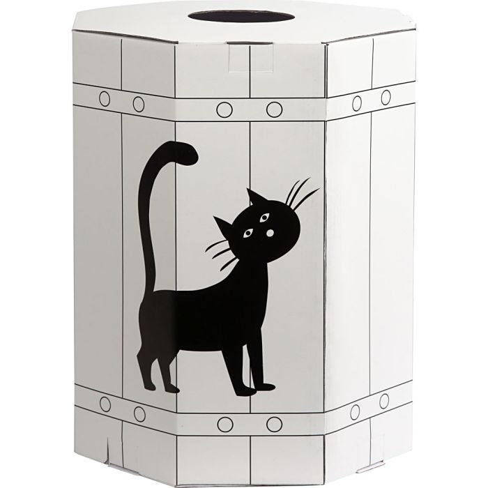 Piñata de carnaval, A: 39 cm, negro, 1 ud