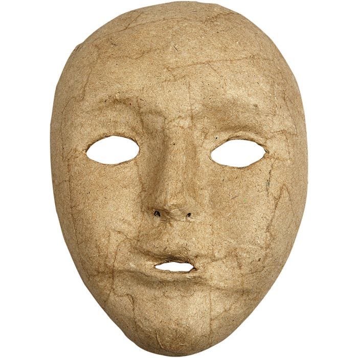Máscara completa, 17,5 cm, 12,5 cm, 1 ud