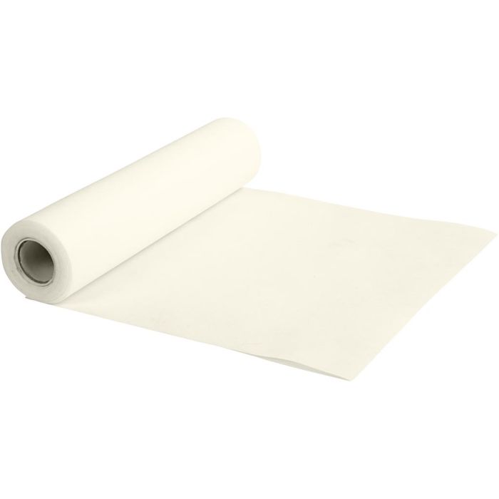 Camino de Mesa Tela de Imitación, A: 35 cm, 70 gr, crema, 10 m/ 1 rollo