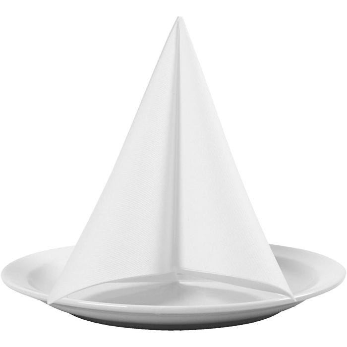 Servilleta, medidas 40x40 cm, 60 gr, blanco, 20 ud/ 1 paquete
