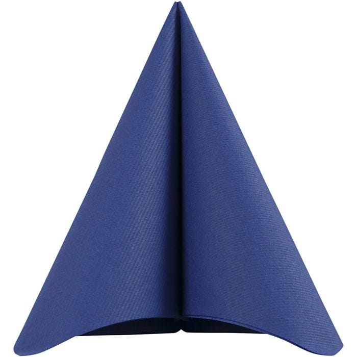 Servilleta, medidas 40x40 cm, 60 gr, azul oscuro, 20 ud/ 1 paquete