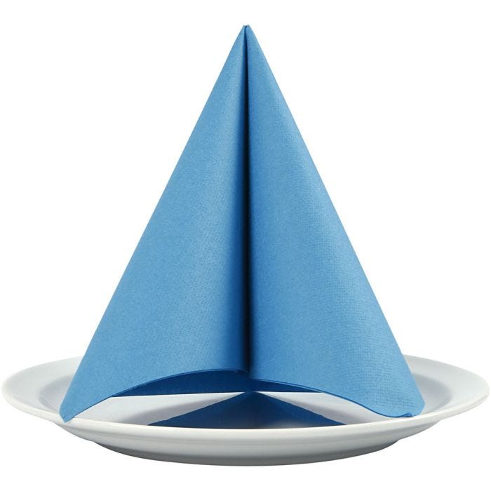 Servilleta, medidas 40x40 cm, 60 gr, turquesa, 20 ud/ 1 paquete