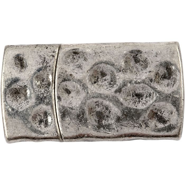 cierre magnético, 7x29 mm, 3x10 mm, plata antigua, 1 ud