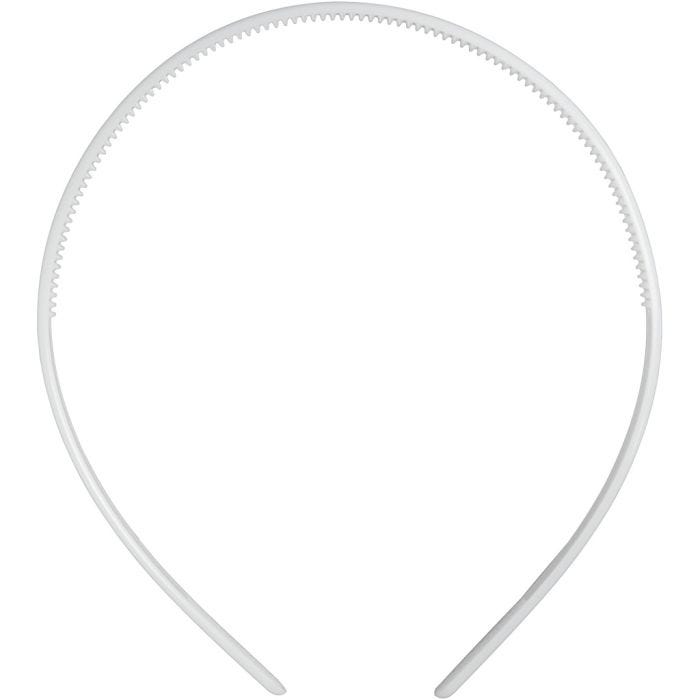 Diademas, A: 8 mm, blanco, 5 ud/ 1 paquete