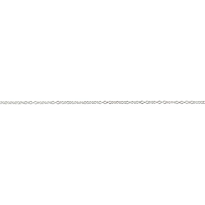 Cadena de joyería, A: 2 mm, plateado, 20 m/ 1 ud