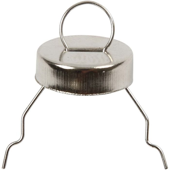 Colgante para decorar, dia 13 mm, medida agujero 5 mm, plata, 25 ud/ 1 paquete