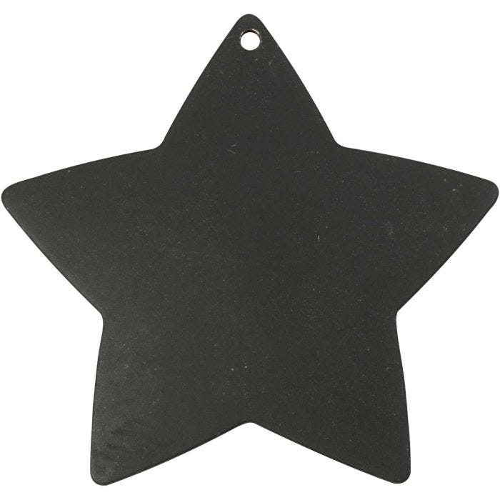 Estrella, dia 37 mm, medida agujero 1 mm, negro, 1 ud