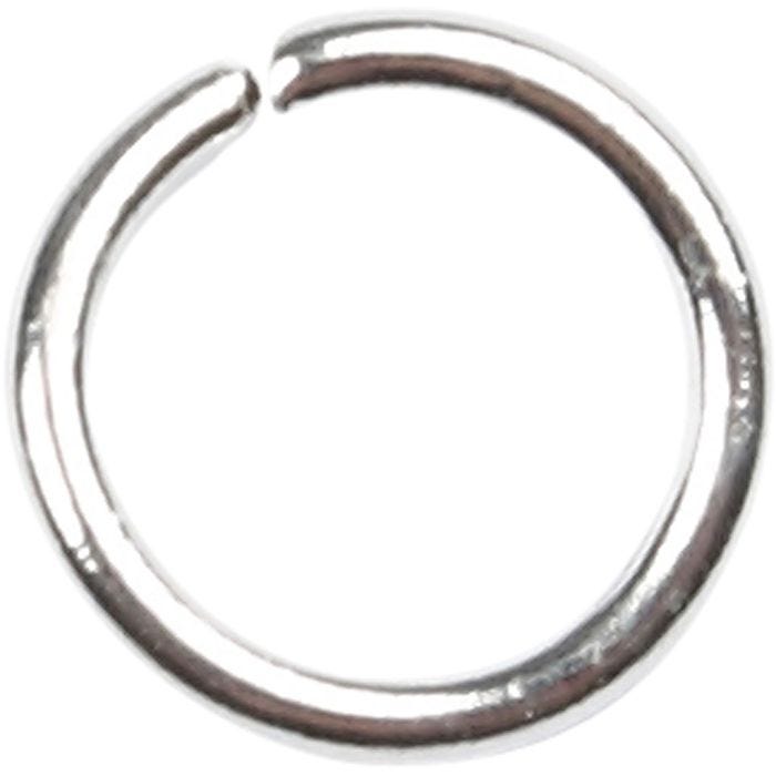 Anillas, medidas 5,4 mm, grosor 0,7 mm, plateado, 500 ud/ 1 paquete