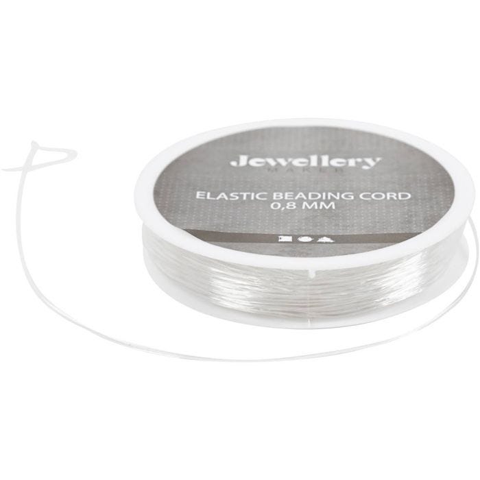 Cuerda elástica, Redondo, 0,8 mm, 10m/ 1 rollo