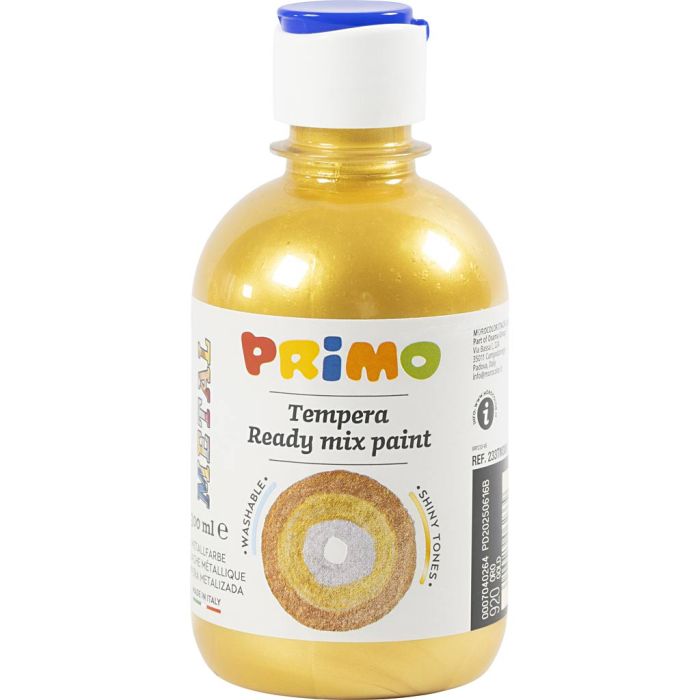 Pintura Témpera Metálica, dorado, 300 ml/ 1 botella