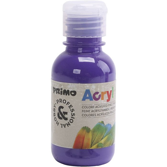Pintura acrílica de lujo PRIMO, morado, 125 ml/ 1 botella