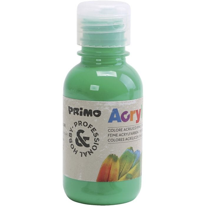 Pintura acrílica de lujo PRIMO, verde, 125 ml/ 1 botella
